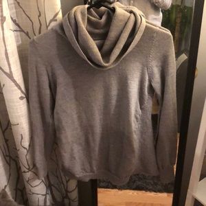 Grey turtleneck sweater